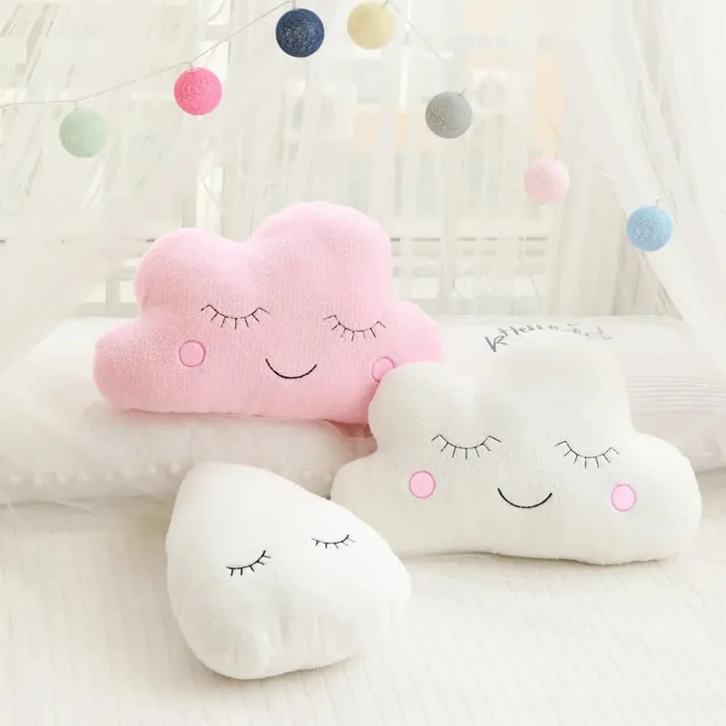 Hot Stuffed Cloud Moon Star Raindrop plüsspárna puha párna játékok gyerekeknek baba gyerekek lány karácsonyi ajándék szoba autó dekoráció