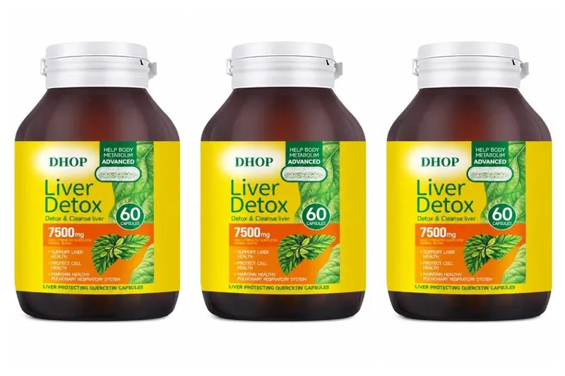 Quercetin Capsules 60 Count with Curcumin and Milk Thistle Extract Support Liver Detoxification and Maintain Respiratory Health