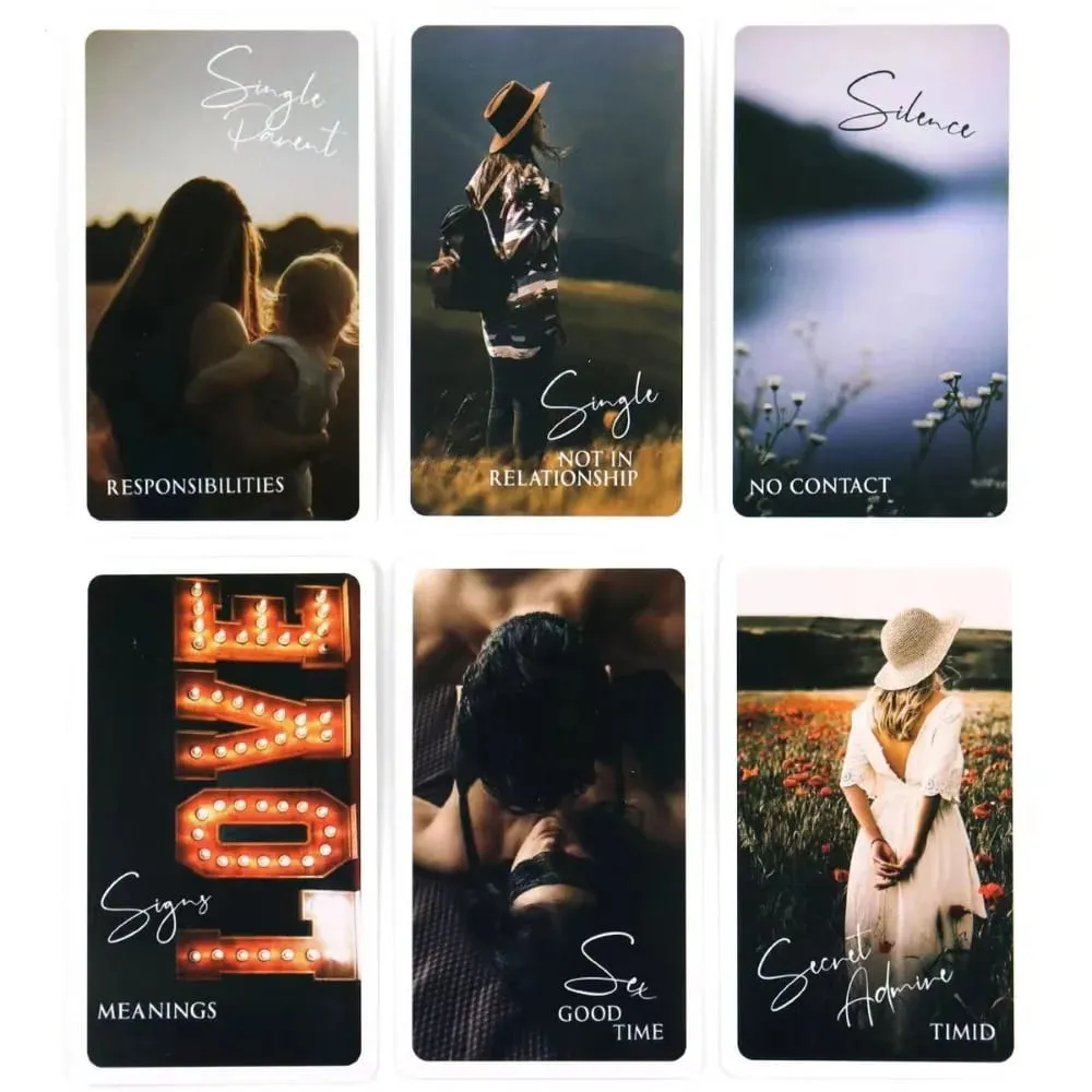 10,3*6cm Mystic Love Oracle Deck 79 τμχ Κάρτες LOVE ORACLE Deck Tarot Deck Twin Flame Deck Messages — image 3