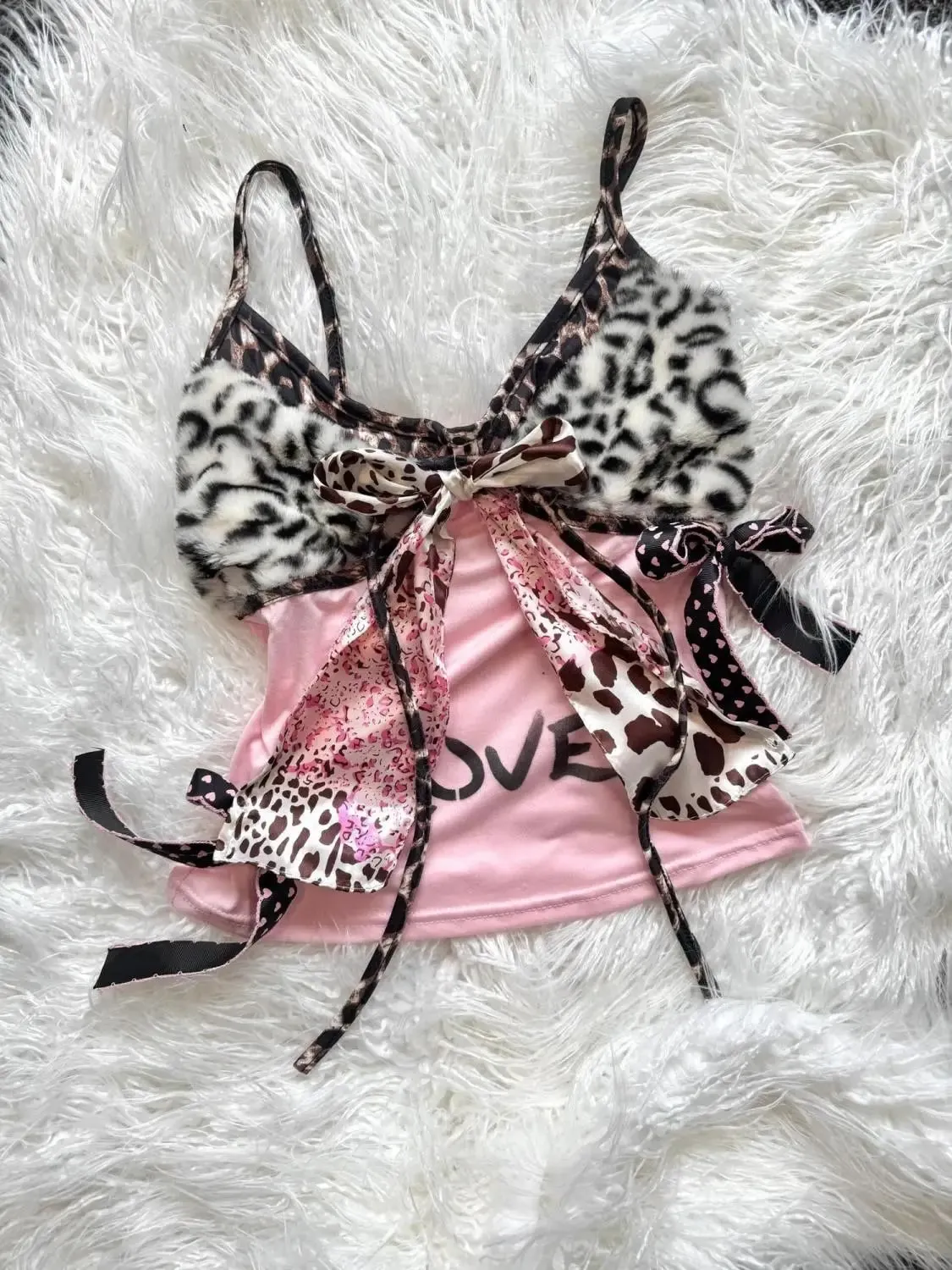 אמריקאי Harajuku Hottie Camisole תת-תרבות נמר קשת טלאים אפוד Y2K אסתטי הדפסת מכתבים טנקים נשים Slim Top