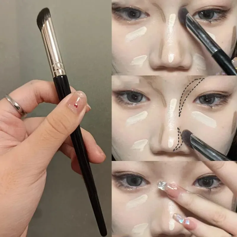 Finger Belly Head Concealer Brush Professional Cover Dark Circles Foundation Βούρτσες καλλυντικού μακιγιάζ προσώπου Λεπτομέρειες ομορφιάς