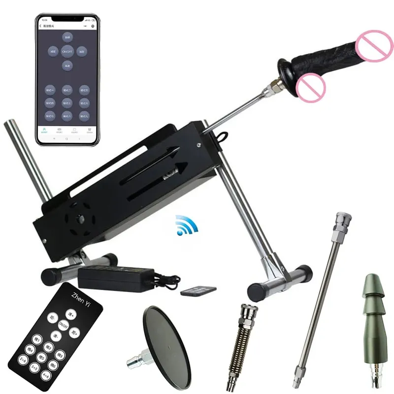 Νέα εφαρμογή Sex Machine & Wired & Wireless Control Turbo Gear Powerful Machine Love with Dildo for Adults Masturbation