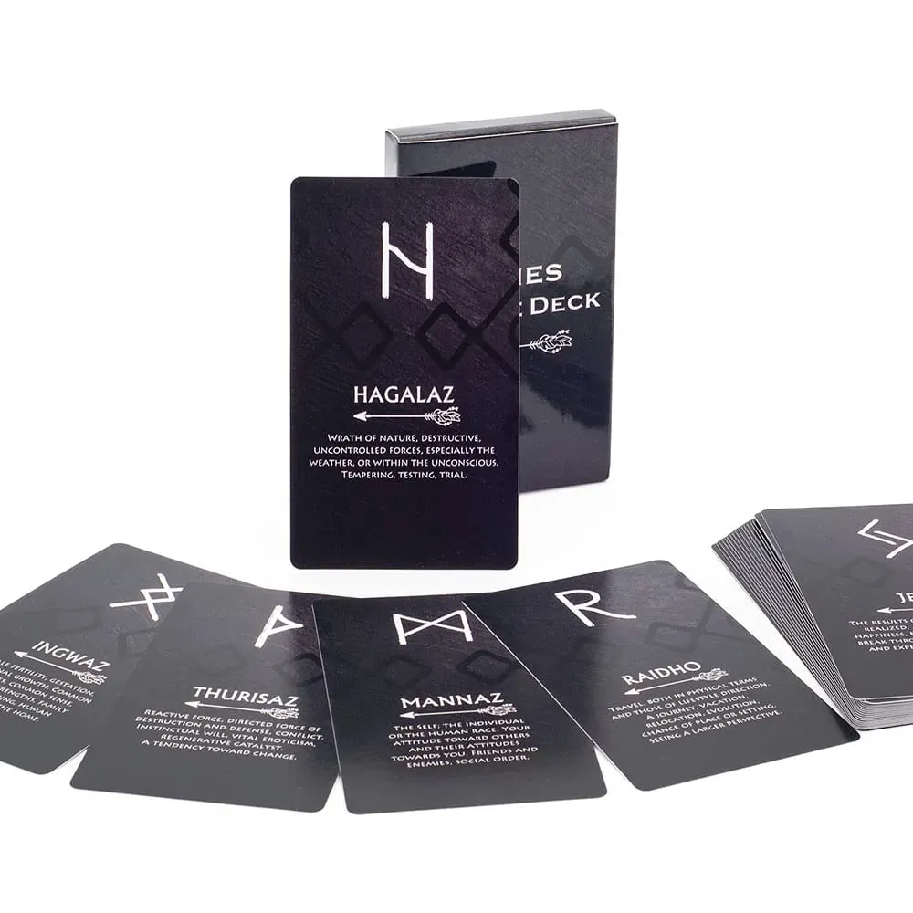 Tarot Runes Oracle Deck 26 Cards 10*6,3cm Επιτραπέζιο παιχνίδι για Life Lighting and Transformation