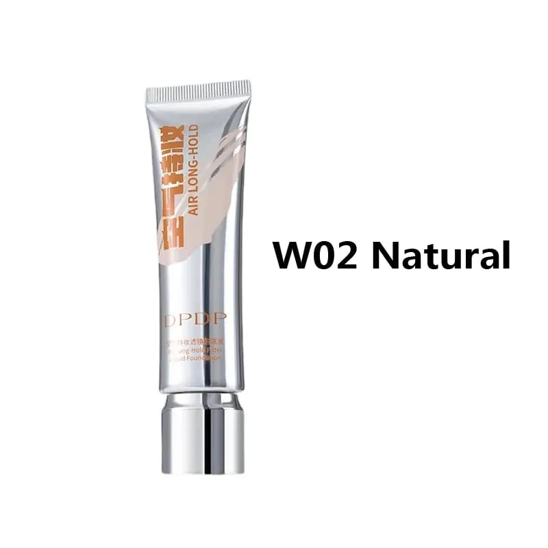 30ml DPDP Long-wear Liquid Foundation + F4 Dual-ended Foundation Brush Makeup Set Long Lasting Coverage Base Cosmetic Applicator