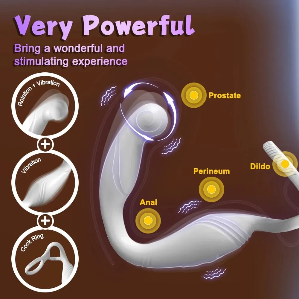 Penis Ring Cock Rings App Control Vibrator for Men Prostate Massager Dual Anal Vibrating Butt Plug Anal Sex Toy for Men — image 4