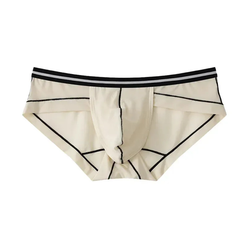 Ice Silk Briefs Seamless Panties Men Bulge Pouch Underwear Male Breathable Underpants Man Sexy U Convex Pouch Bikini Lingerie — image 25
