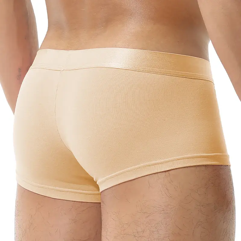 1Pcs Open Front Underwear Men Ice Silk Sexy Men's Boxer Shorts Panties Breathable Pouch Bulge Underpants Male — image 11