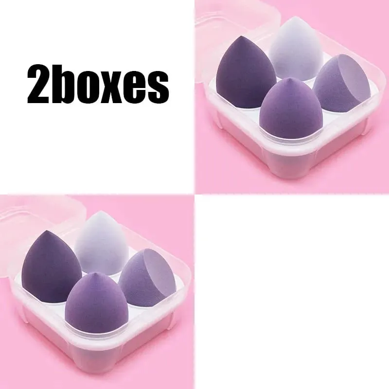 4/8/16 τμχ Σετ καλλυντικών σφολιάτας Beauty Egg Wet and Dry Dual-use Egg Makeup Foundation Sponge Air Cushion Puff Soft Makeup Tools