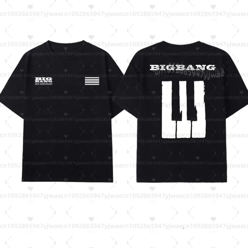 Bigbang Konzert-T-Shirt zum 20-jährigen Jubiläum, G-Dragon-Fans, kurzärmelig, Unisex, Damen, atmungsaktiv, schweißabsorbierend, T-Shirt, Herren-Kapuzenpullover — image 4