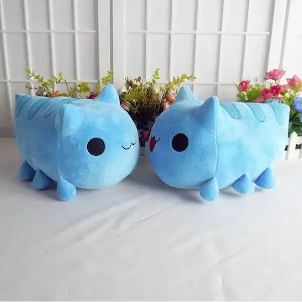 15/30 cm Bugcat Capoo plüssjáték Anime kék macskaféreg Cosplay baba töltött párna ajándéknak