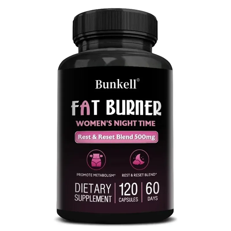Night Fat Burning Capsules - Enhance Immune System Promote Metabolism Healthy Weight Management 120 Capsules — image 8