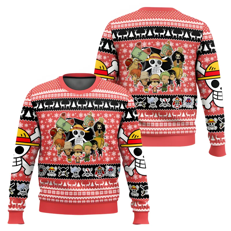 Fantasi gergaji mesin Natal Karnaval Sweter Uniseks Sweter Santa Klaus Sweter 3D Pakaian Premium Musim Gugur dan Musim Dingin