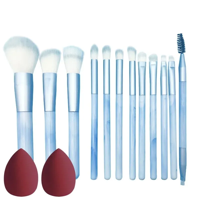 10/14 Stuks Make-Up Kwasten Set Oogschaduw Foundation Vrouwen Cosmetische Losse Poeder Blush Super Zachte Blending Make Up Borstel beauty Tool