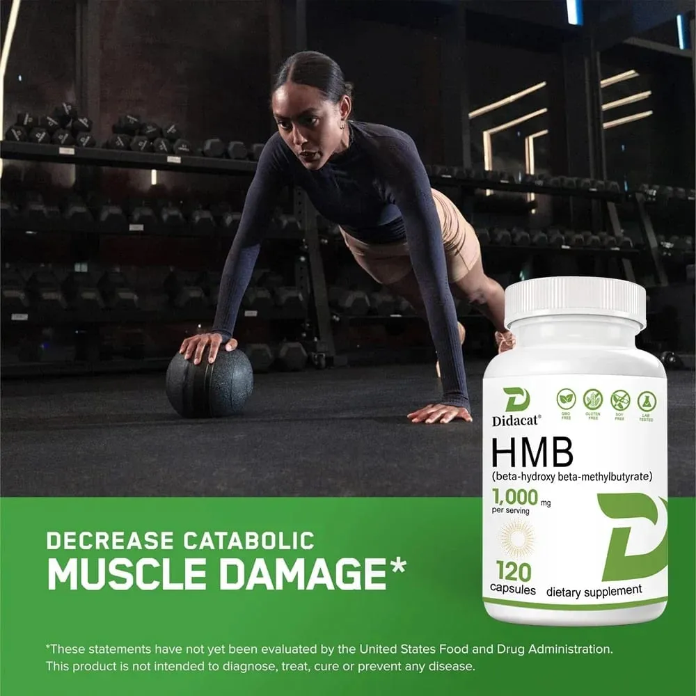 Συμπλήρωμα Super Strength HMB 1000mg ανά μερίδα με βιταμίνη D3 για βοήθεια στη μυϊκή ανάπτυξη της άπαχης μυϊκής μάζας και της προπόνησης ανάκτηση — image 5