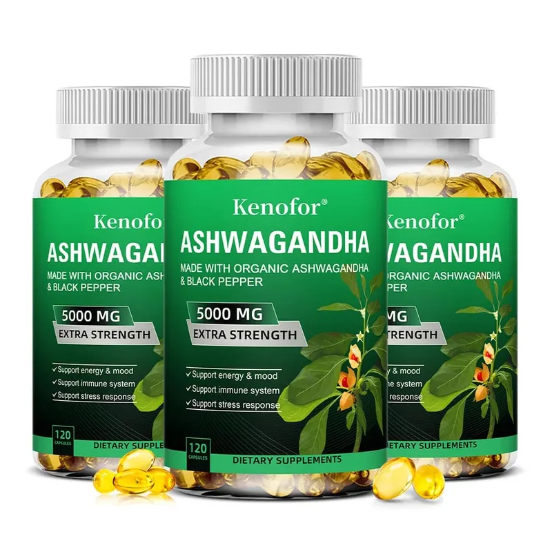 Organic Ashwagandha Extract Capsule Ashwagandha Supplement Help Stress Focus Brain Energy Support Sleep Health — image 11