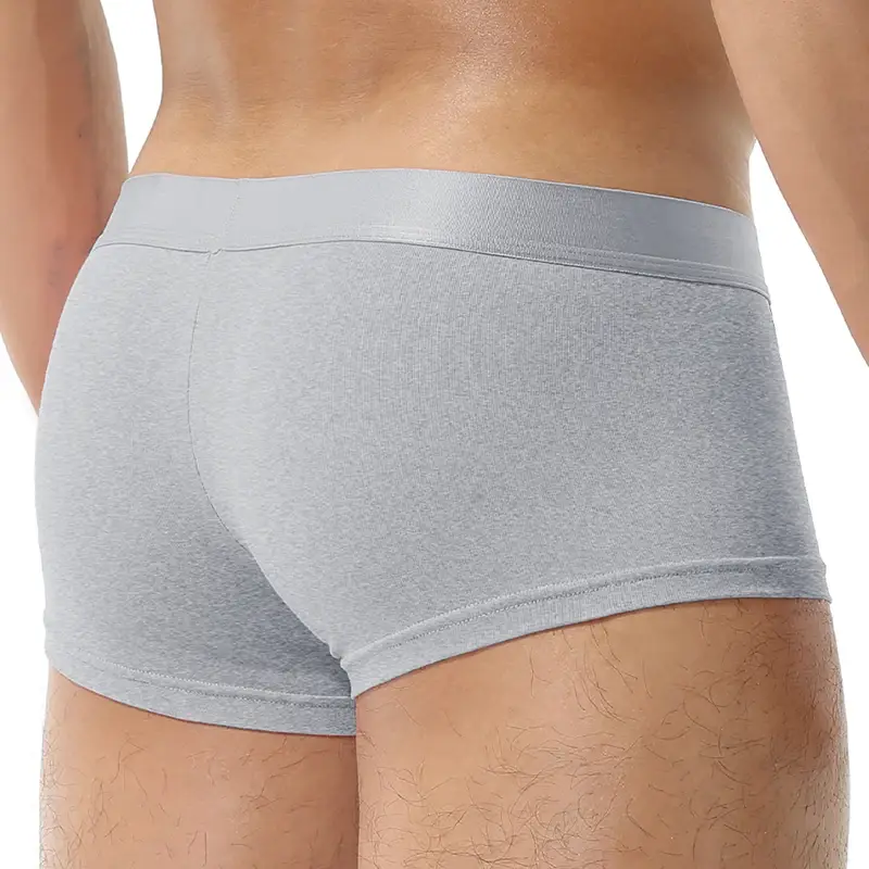 1Pcs Open Front Underwear Men Ice Silk Sexy Men's Boxer Shorts Panties Breathable Pouch Bulge Underpants Male — image 9