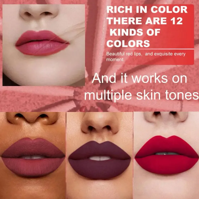 Σετ στυλό 6 χρωμάτων Lip Liner Αδιάβροχο Αδιάβροχο Εύκολο Χρώμα Διαρκές που δεν ξεθωριάζει Σετ Lip Gloss Beauty Makeup — image 5