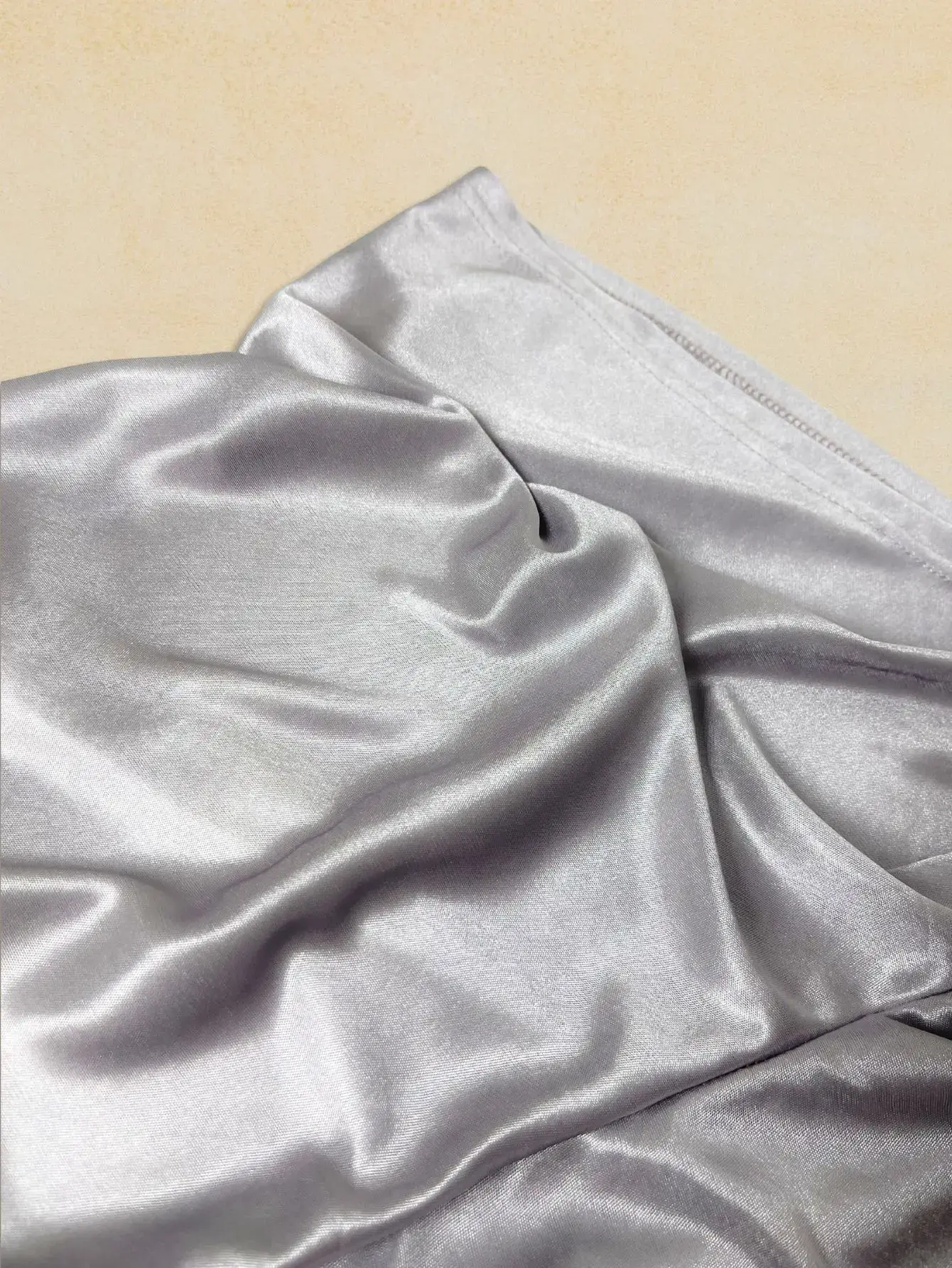 1Pc Semi Sheer Men Underwear Ice Silk Metallic Glossy Sleeper Pants Elastic Band Design Comfortable Casual Sexy Sleepwear Shorts