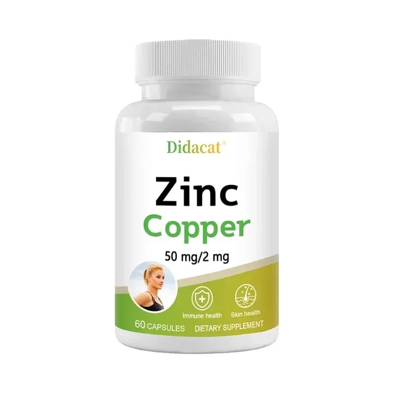Zinc + Copper Capsules - Support Healthy Skin and Immune System Increase Vitality Skin Care