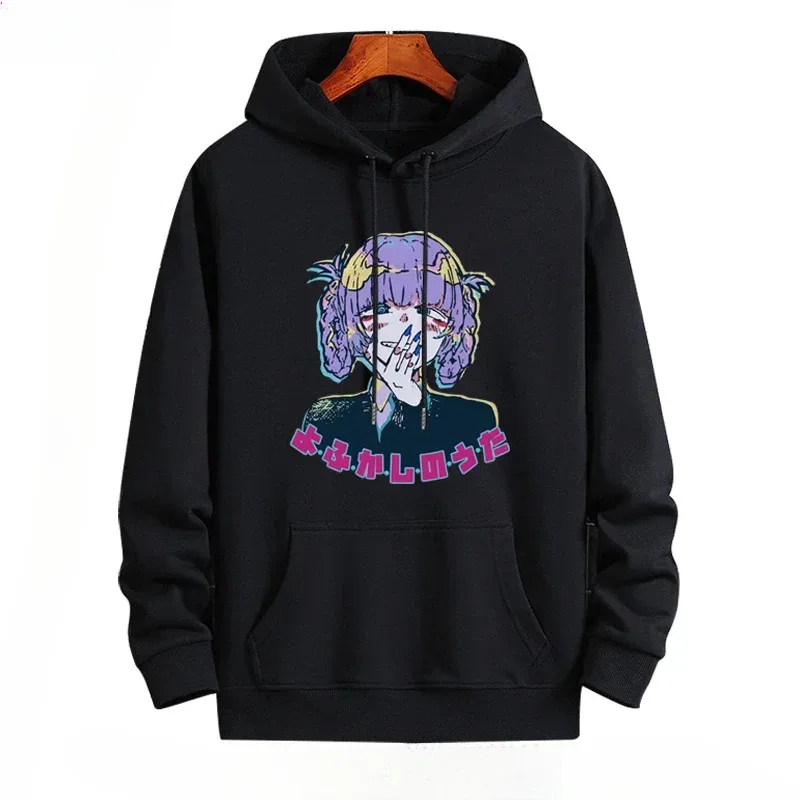 Y2K Anime CALL OF THE NIGHT Nazuna Nanakusa Rolig Hoodie Hip Hop Grafiska Sweatshirts Poleron Hombre Streetwear Harajuku Tracksui