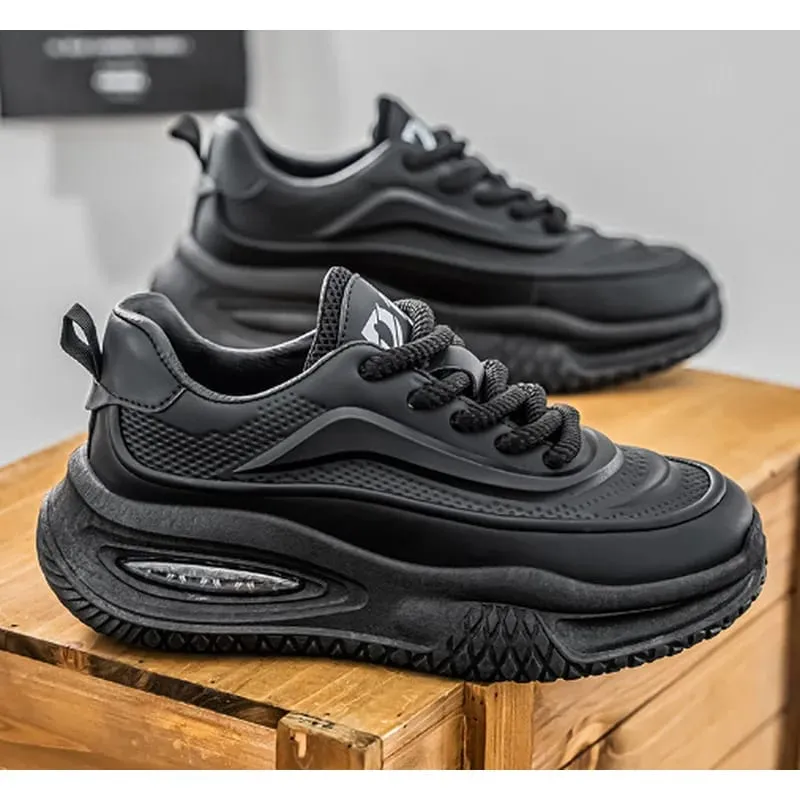 Spring Summer Men Sneakers Platform Casual Shoes Retro Chunky Dad Footwear Streetwear Lace Up Walking Male Running Shoes
