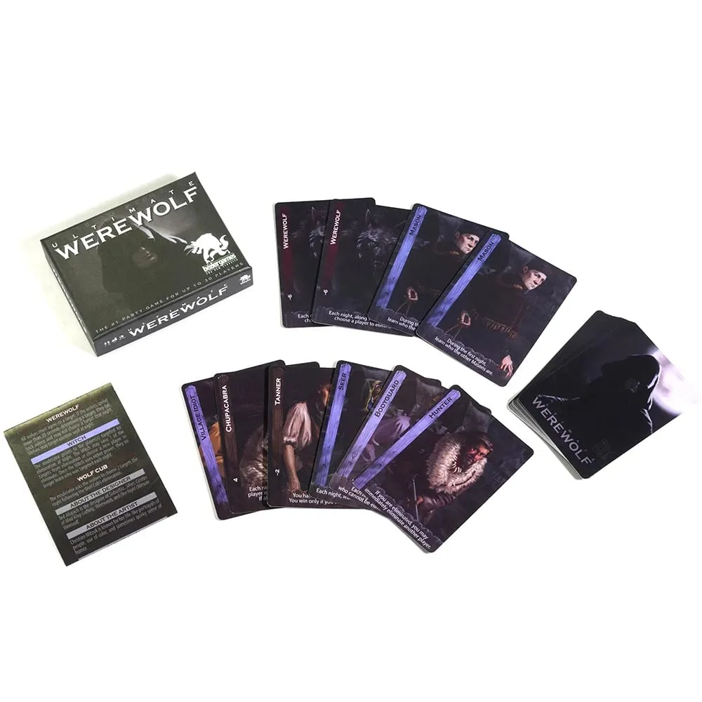 Ultimate Werewolf Revised Edition Card Game 14 Unique Roles On 34 Role Cards Διατηρεί τα παιχνίδια φρέσκα και συναρπαστικό παιχνίδι Werewolf Party — image 2