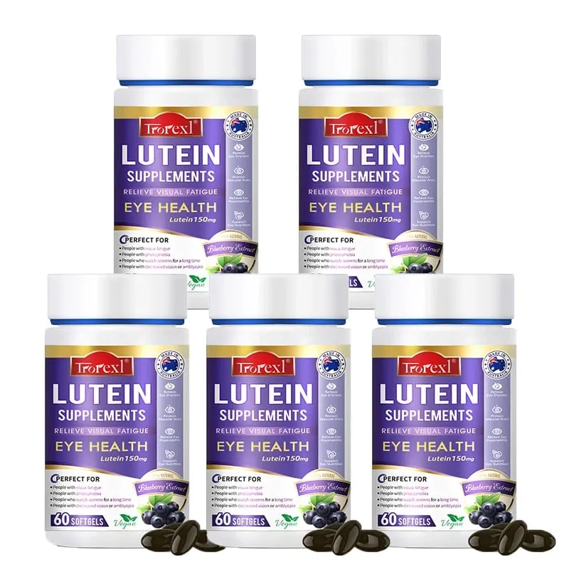 Trorexl Restore Vision Lutein Extract Supplement for Eye Strain Relieve Eye Fatigue Red & Dry Eye