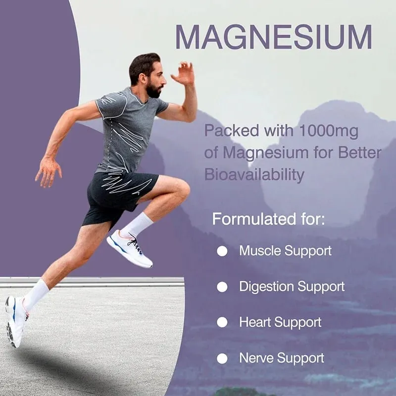 Magnesium Citrate - Supplement for Stress Relaxation Bone Sleep Heart Health Nerve Muscle & Metabolism — image 3