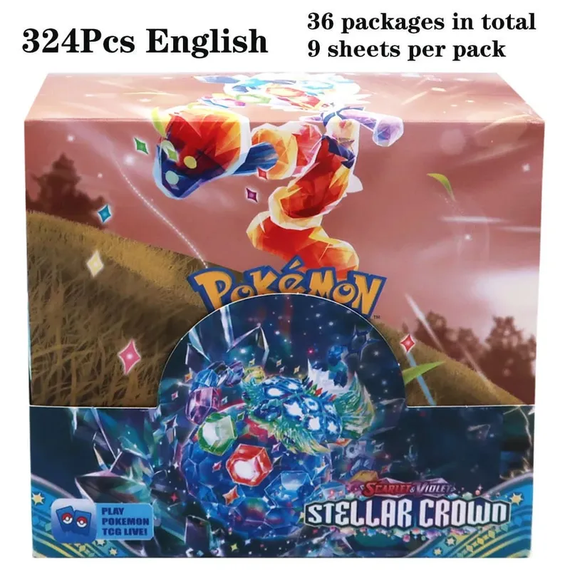 324Pcs Pokemon TCG: Sword & Shield Tempest Bonds Booster Box Trading Card Game Pokemon Kids Toys Επιτραπέζιο παιχνίδι — image 14