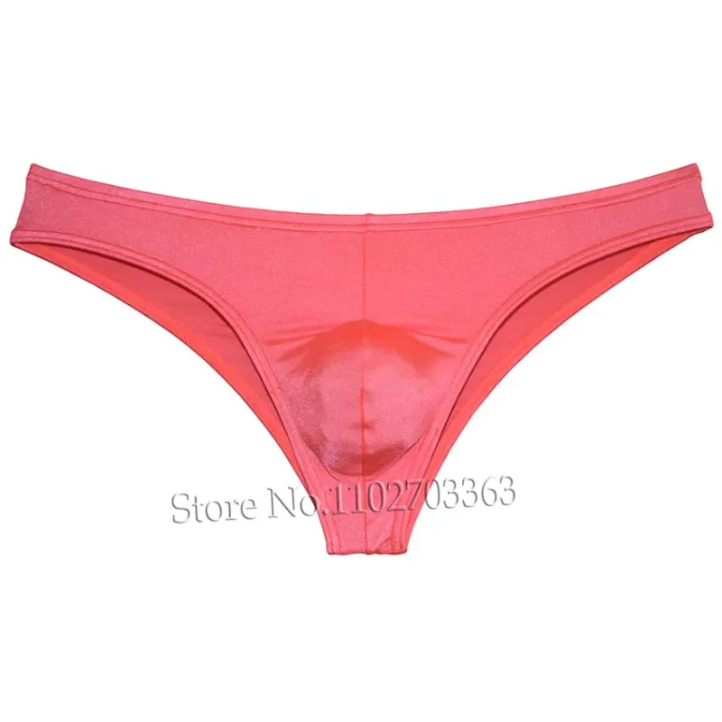 Men's Bikini Briefs Triangle Underwear Pucker Back Micro Briefs Elastic Shiny Summer Low Rise Beach Briefs Sexy Silky Smooth — image 12