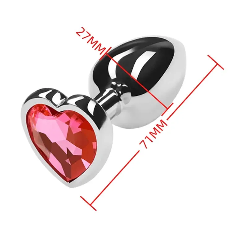 Small Size Metal Anal Beads Butt Plug Mini Rainbow Rose gold Butt Plug Crystal Jewelry Trainer Anal Dildo Masturbation Sex Toy — image 31