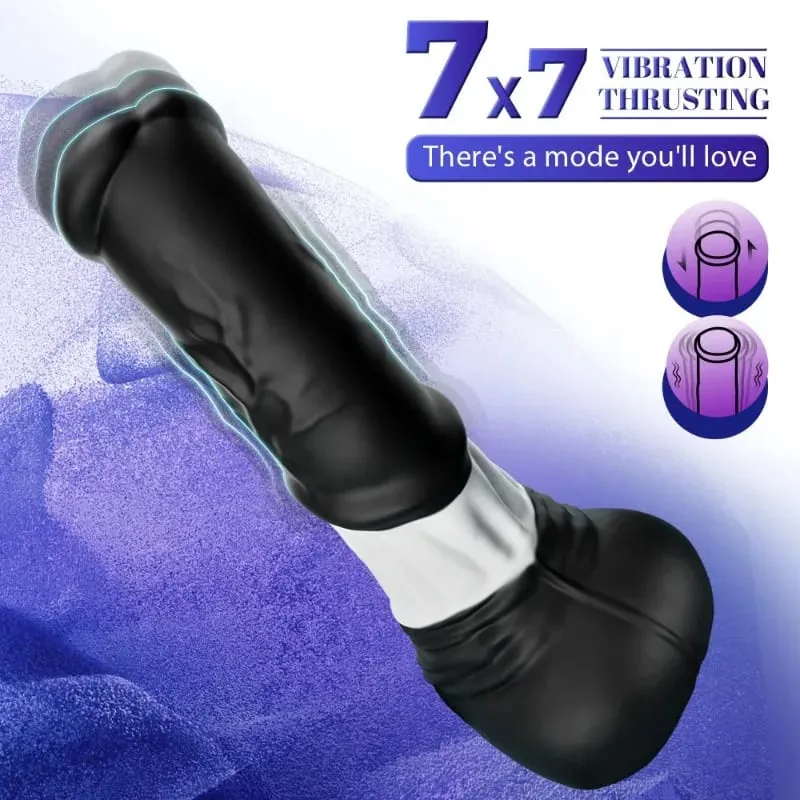 Thrusting Horse G-spot Dildo Vibrator 11,8" Monster Big Dildo Vibrations App Remote Control βεντούζα Παιχνίδι σεξ για ενήλικες για γυναίκες — image 3