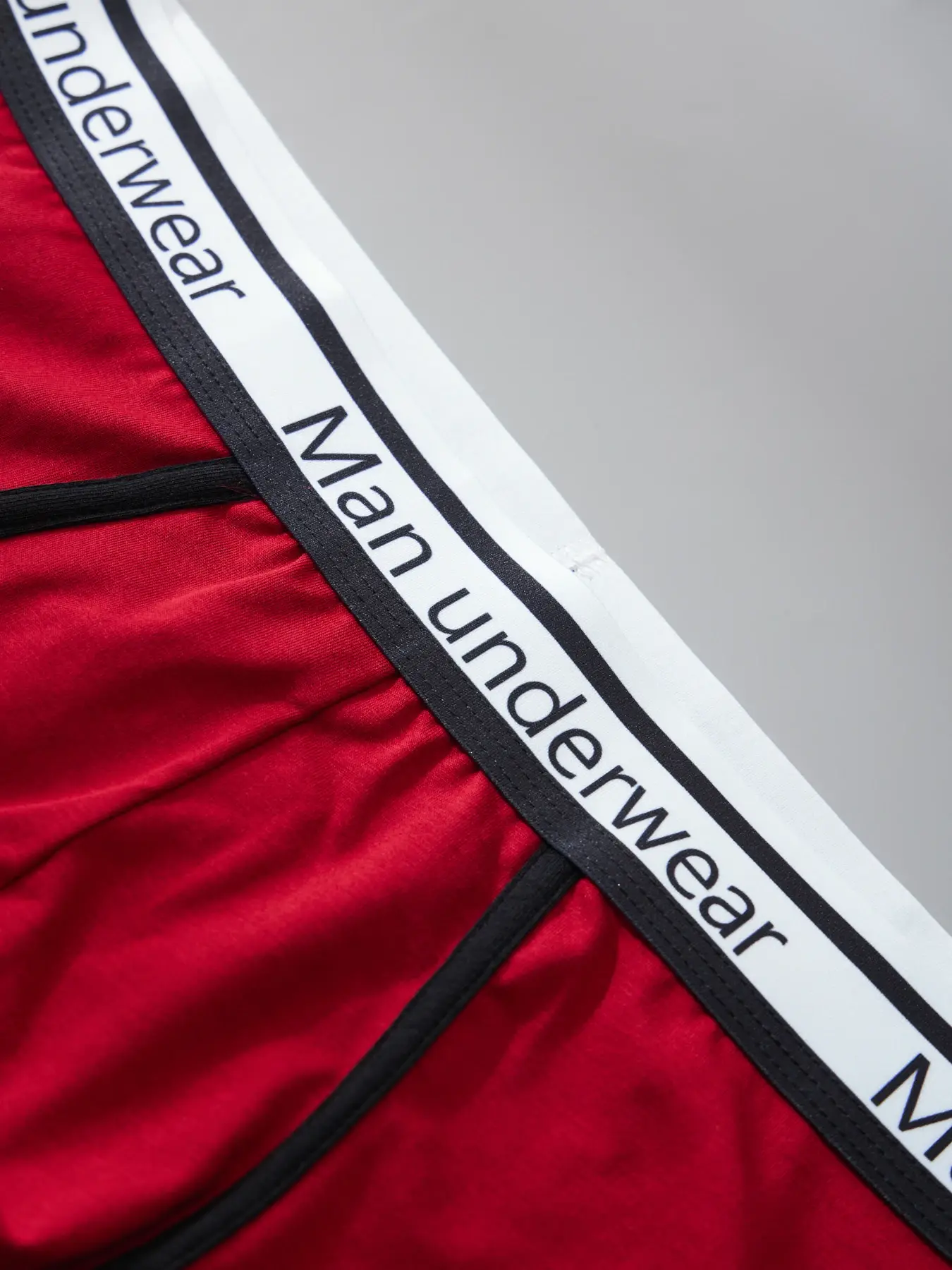 3 pezzi di biancheria intima in cotone da uomo con cinturino con lettera, boxer comodi e traspiranti, bauli morbidi per uomo — image 8