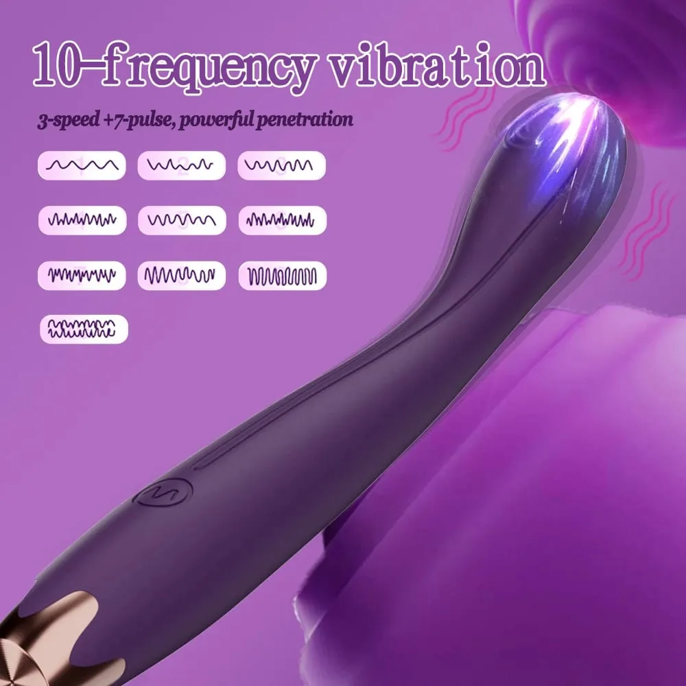 ויברטור אצבע לנשים 10 מצבי רטט G Spot Clitoral Stimulator נרתיק לעיסוי פטמות אוננות צעצועי מין לנשים