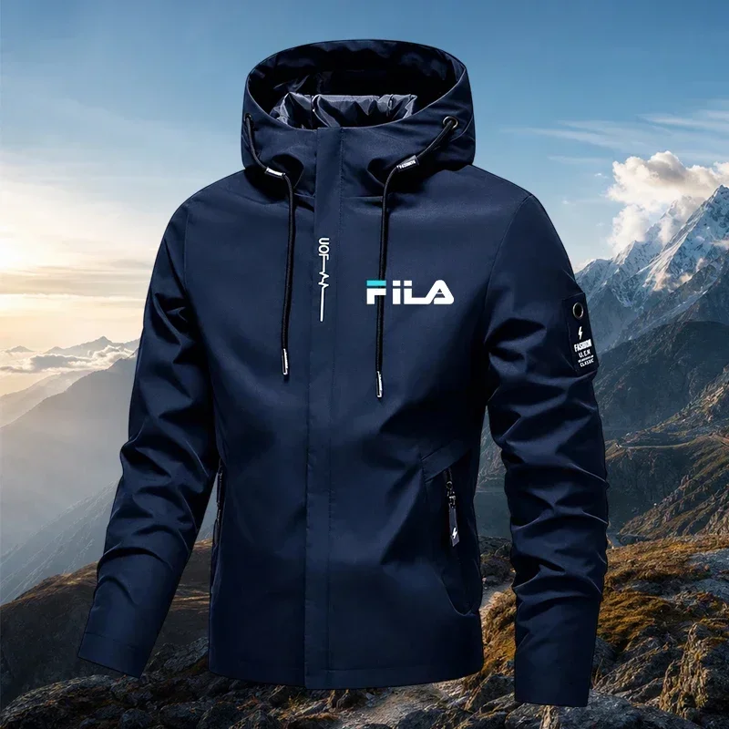 2026 Spring Autumn Men Women Black Hooded Windbreaker Lightweight Outdoor Jacket Windproof Coat Unisex Zipper Fashion Jackets — image 6