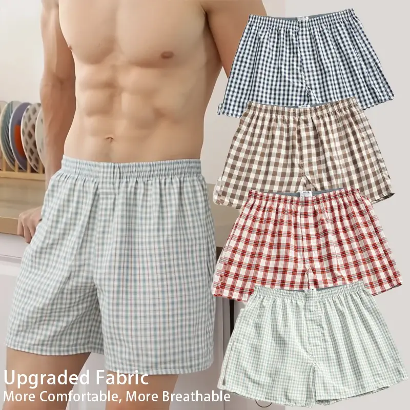 1PC Upgraded Fabric Breathable Comfortable Men's Aro Pants Boxer Shorts with Elastic Waistband Versatile Sweat-Wicking