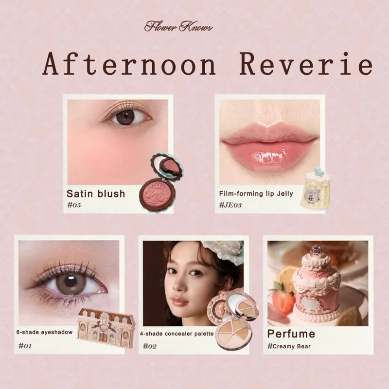 New Arrive Flower Knows The Sweetie Bear Collection Mini Setting Powder Cookie άρωμα και Dual Ended Brow Gel and Pencil — image 16