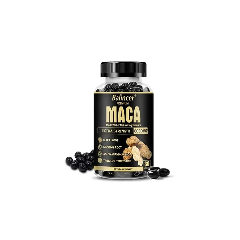 7in1 Premium Maca Root Capsules with Ashwagandha Ginseng and More - Nergy Performance and Mood Support