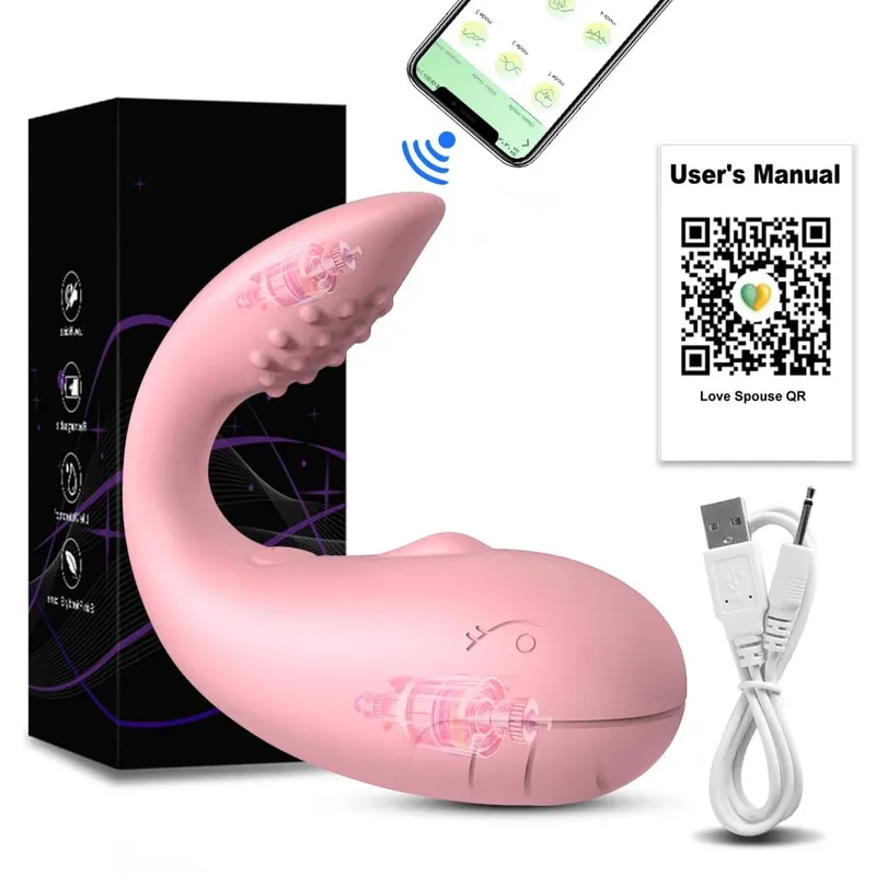 אלחוטי Bluetooth G Spot Vibrator נשים דגדגן ממריץ תחתונים לבישים לנשים ויברטור ביצת אהבה צעצועי מין רוטטים למבוגרים