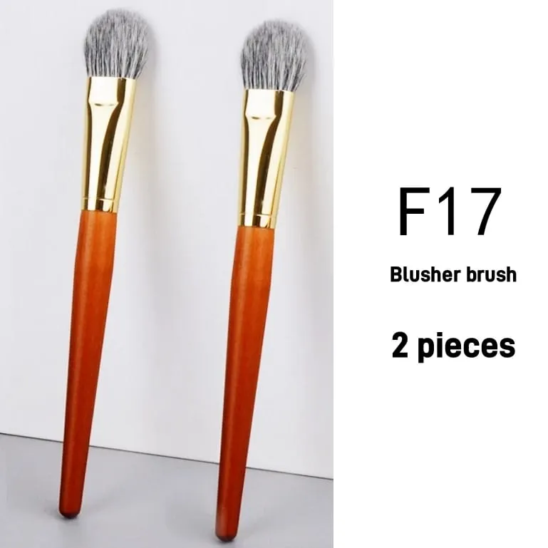 Natural Hair Blush Brush Face Highlighter Shadow Makeup Brushes Natural Goat Hairs Bronzer Pro Essential Cosmetic Tools — image 11