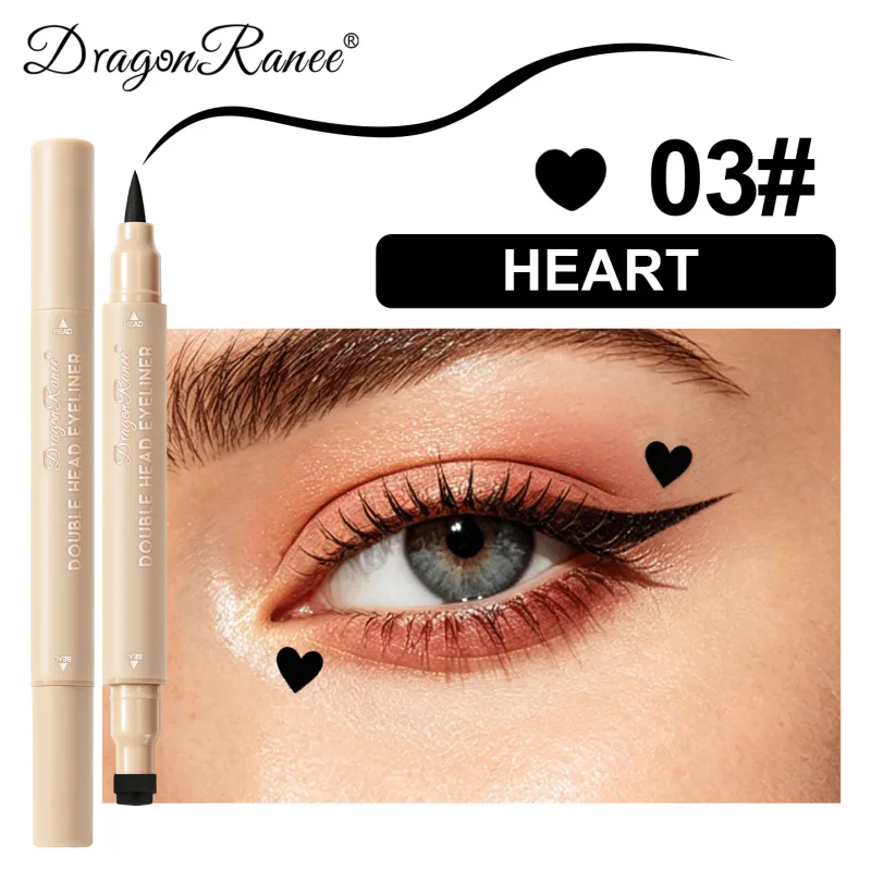 2-σε-1 διπλό άκρο Stamp Seal Eyeliner Γρήγορο Στέγνωμα Αδιάβροχο και Αδιάβροχο, Αδιάβροχο και Αδιάβροχο Δεν είναι εύκολο να μουτζουρώσετε Πολύχρωμο Μακιγιάζ Ματιών — image 14