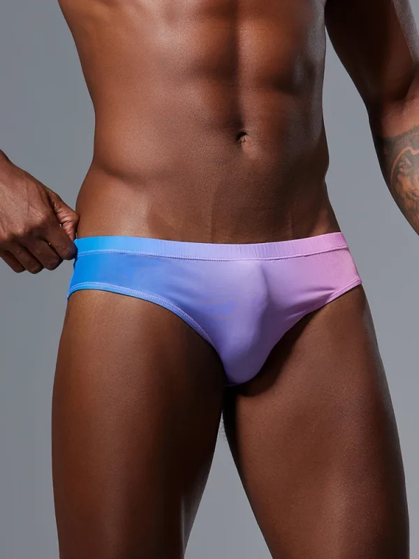 Men's triangular underwear with ice silk thin design, fast drying, high elasticity, low waist, sexy, slim fit, youth fashion — image 22