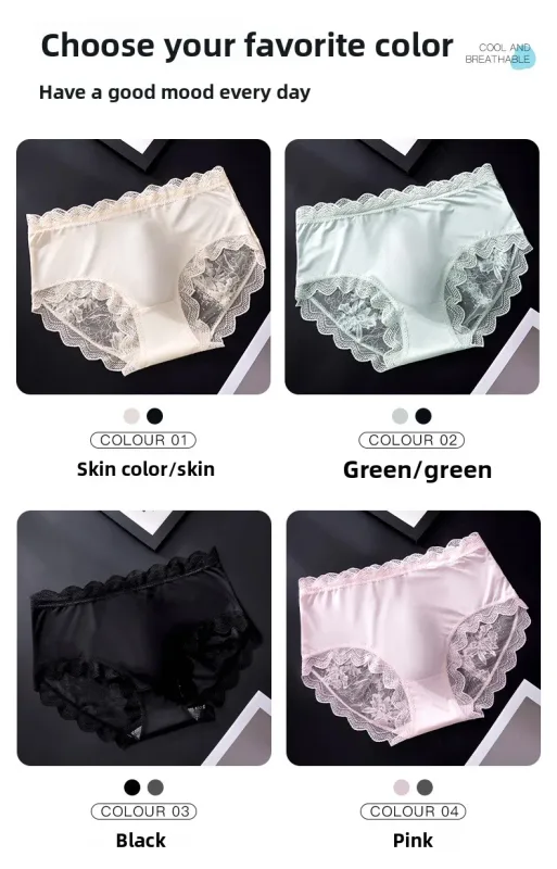 Men Sexy Luxury Ice Silk Briefs Scalloped Floral Lace Splicing 3D Contour Pouch Ultra Thin High Elastic Nightwear Underwear — image 14