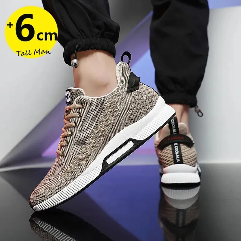 Férfi tornacipők Magasságnövelő talpbetét 6 cm Felvonó Cipők Vaskos, Magasabb Sarokemelő Nagy 37-46 — image 5