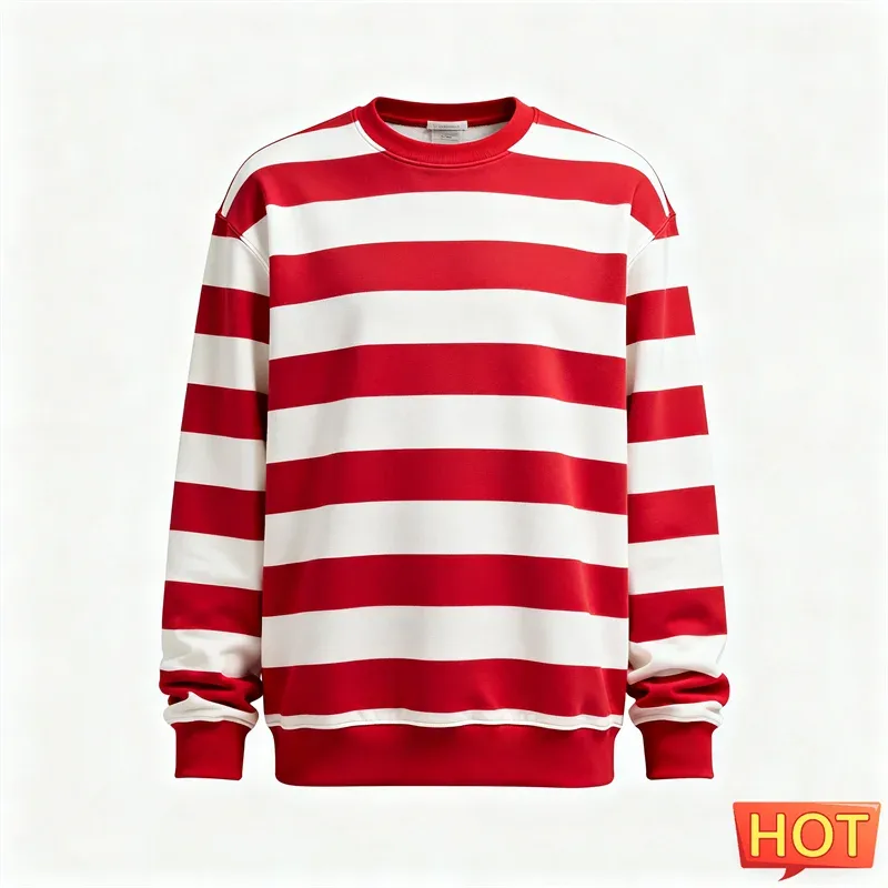 Moda listrado moletom gráfico para homem simples na moda manga longa 3d impresso feio moletom casual pullovers de grandes dimensões