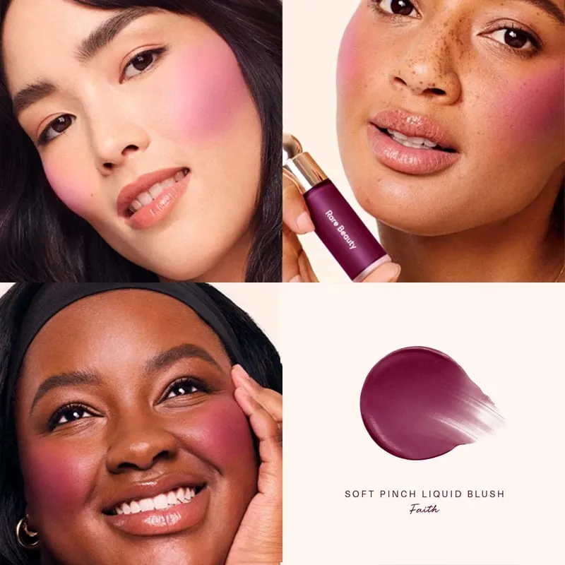 Rare Beauty Liquid Blush Μεταξένιο και Γλιστρά στην Ομαλή Φύση Μεγάλης διάρκειας Πλούτο Happy Hope Delight Stained Lipstick Gloss Μακιγιάζ