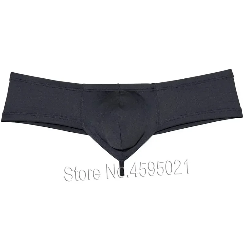 Men's Sexy Low Rise Mini Briefs Panties Solid String Crotch Brazilian Bikini Underwear Solid Enhance Pouch Boxer Briefs for Men — image 22