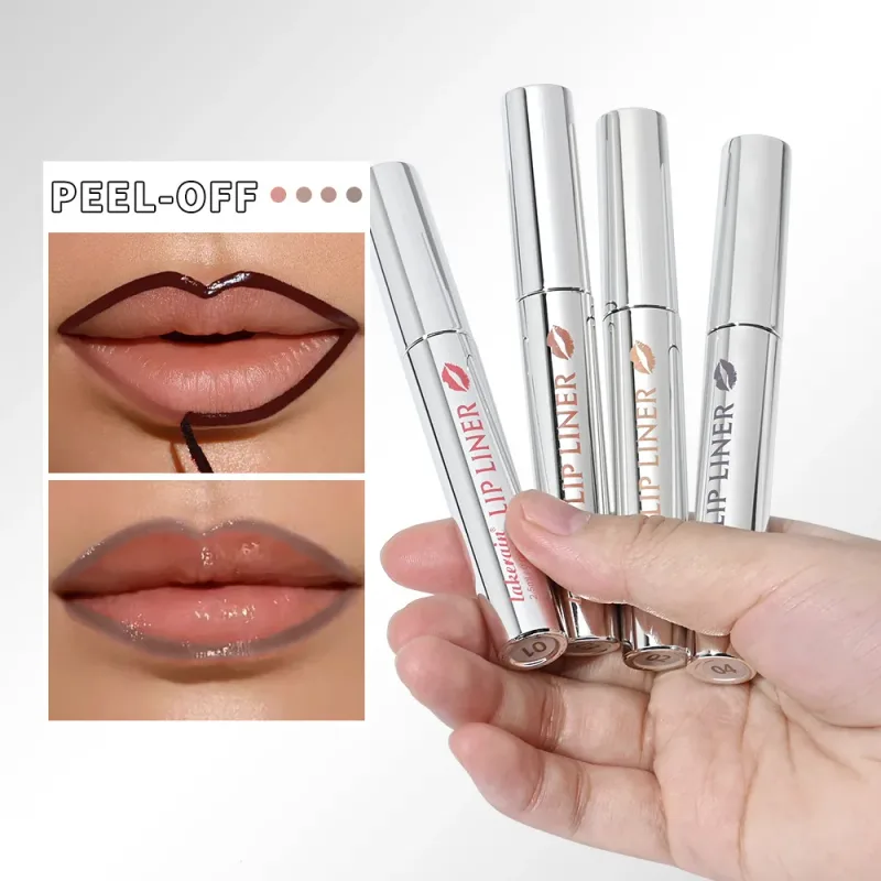 Lakerain Peel Off Lip Liner Αδιάβροχο, ανθεκτικό στις μουτζούρες Lip Liner Μεγάλης διάρκειας Χρώμα που δεν ξεθωριάζει Hydrate Nourish Lip Contour Makeup — image 5