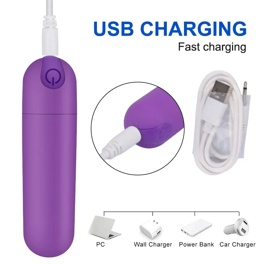 Mini Bullet Vibrator for Women Strong Shock Vibrating Nipple Vagina Clitoral Stimulator Thrusting Dildo Sex Toys for Couple 18+ — image 5