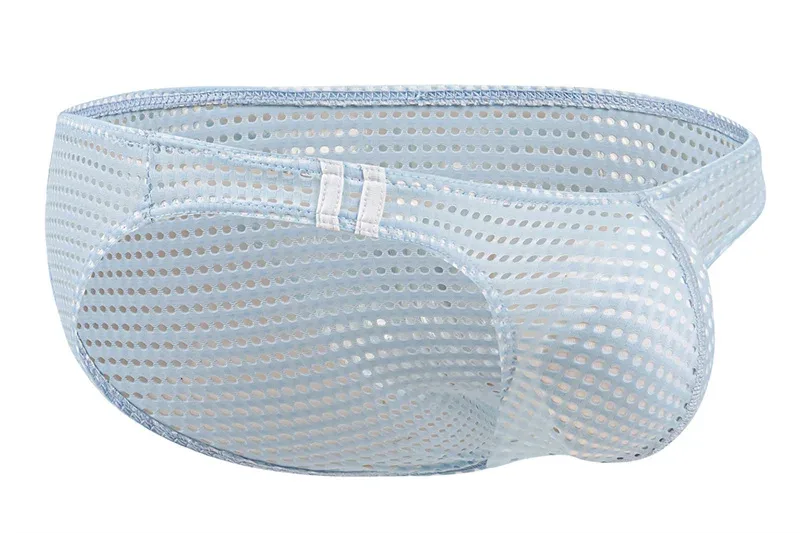 Calzoncillos para hombre, ropa interior con agujeros transpirables de verano, ropa interior convexa en U, ropa interior fina de cintura baja para hombre, Calzoncillos antideslizantes